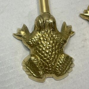 Vintage brass beautiful frog letter opener home decor